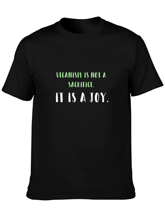 Veganism is Joy Black T-Shirt