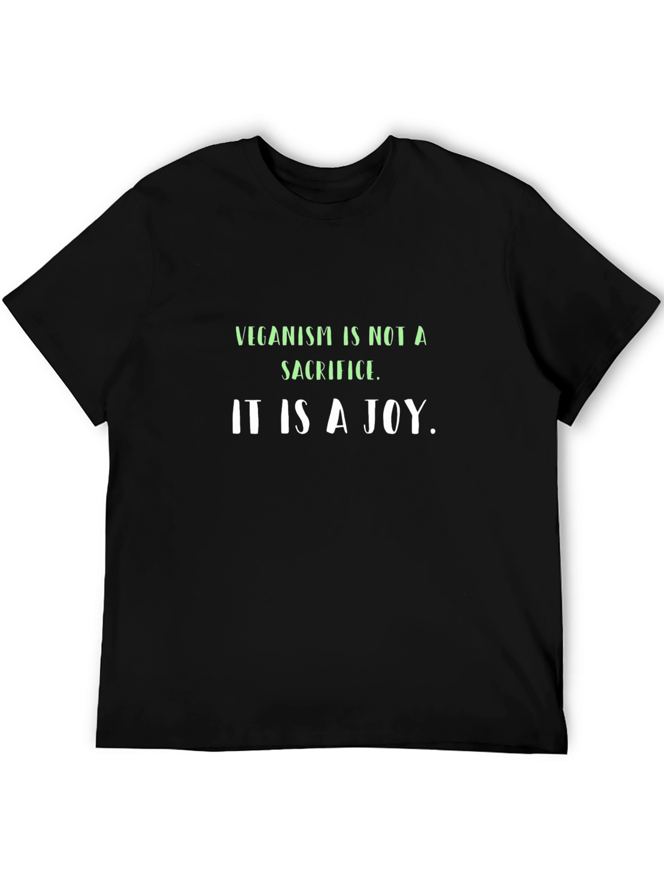 Veganism is Joy Black T-Shirt