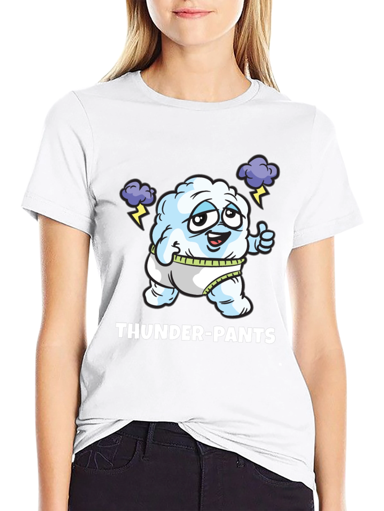 Thunder Pants Funny Graphic T-Shirt