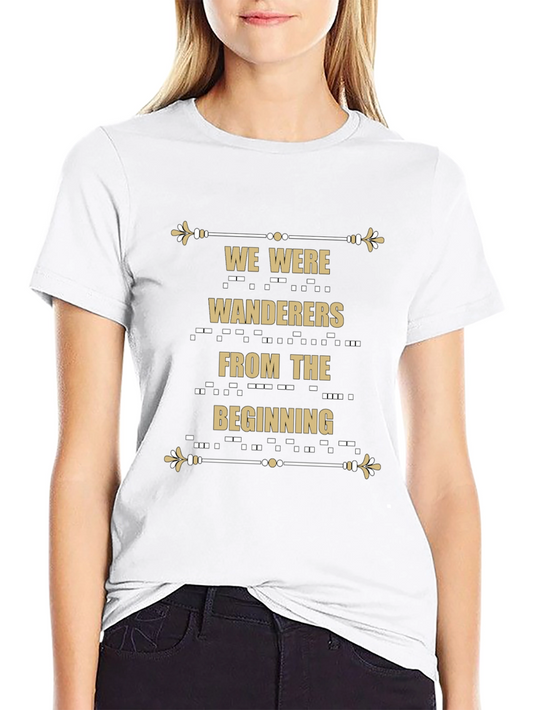 Wanderers Graphic Tee - Stylish Morse Code Design