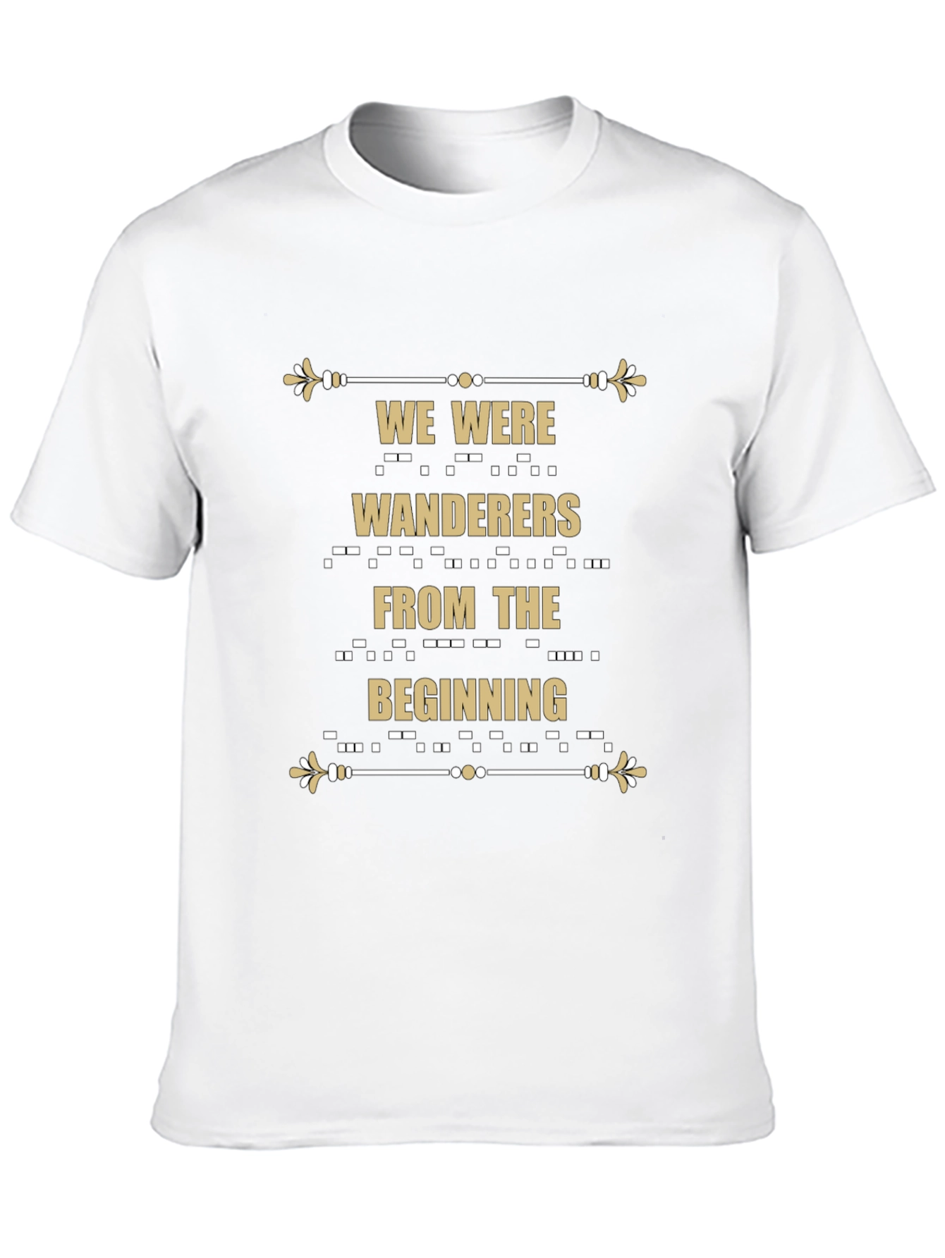 Wanderers Graphic Tee - Stylish Morse Code Design