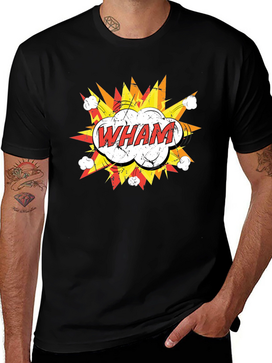Wham! Graphic Print Black T-Shirt