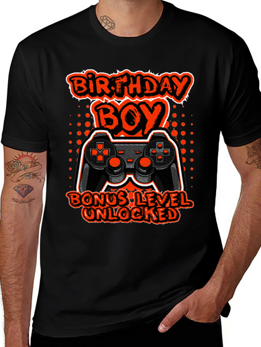 Birthday Boy Bonus Level Unlocked Gamer T-Shirt