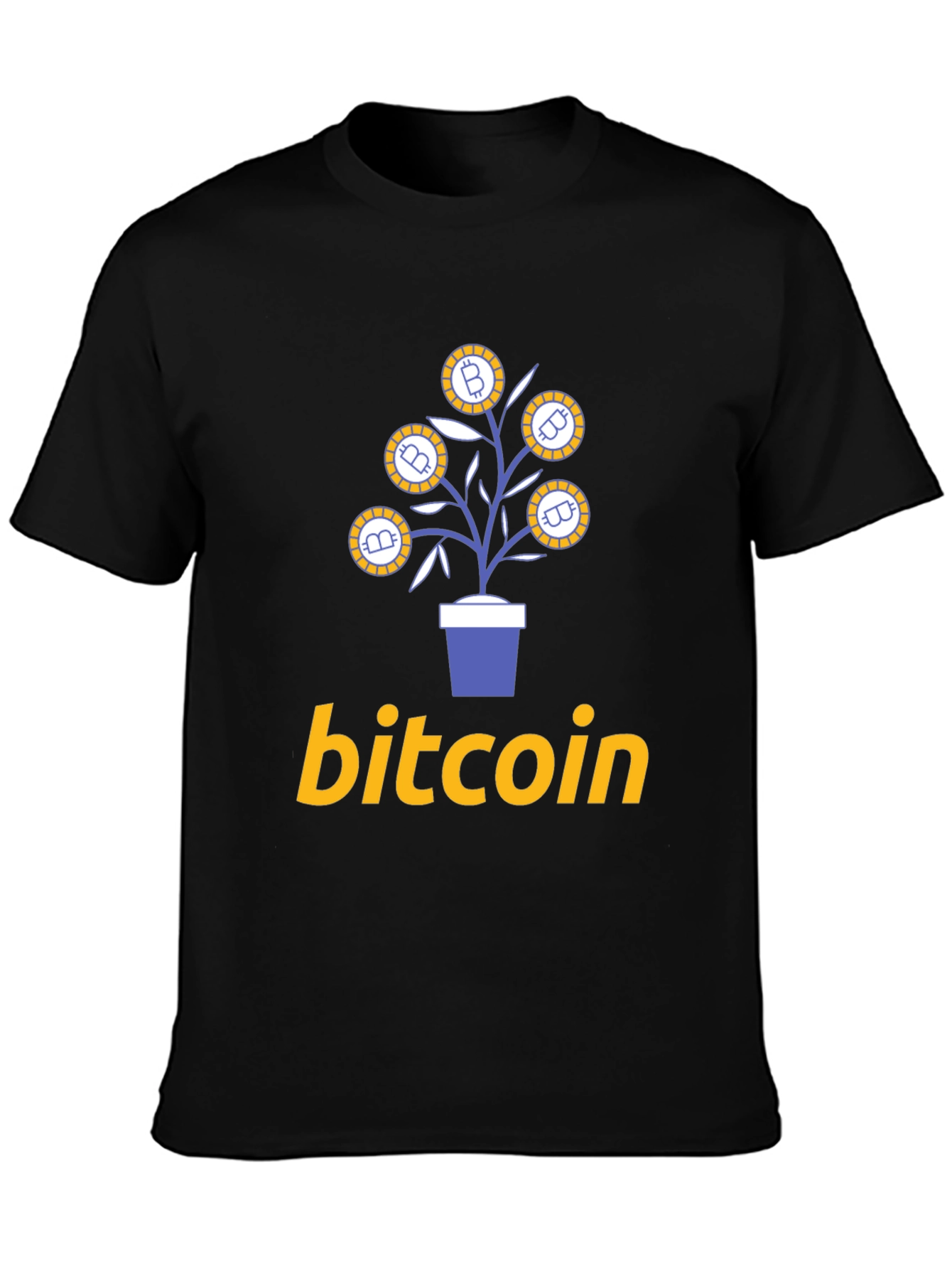 Bitcoin Plant Graphic T-Shirt - Crypto Investor Tee