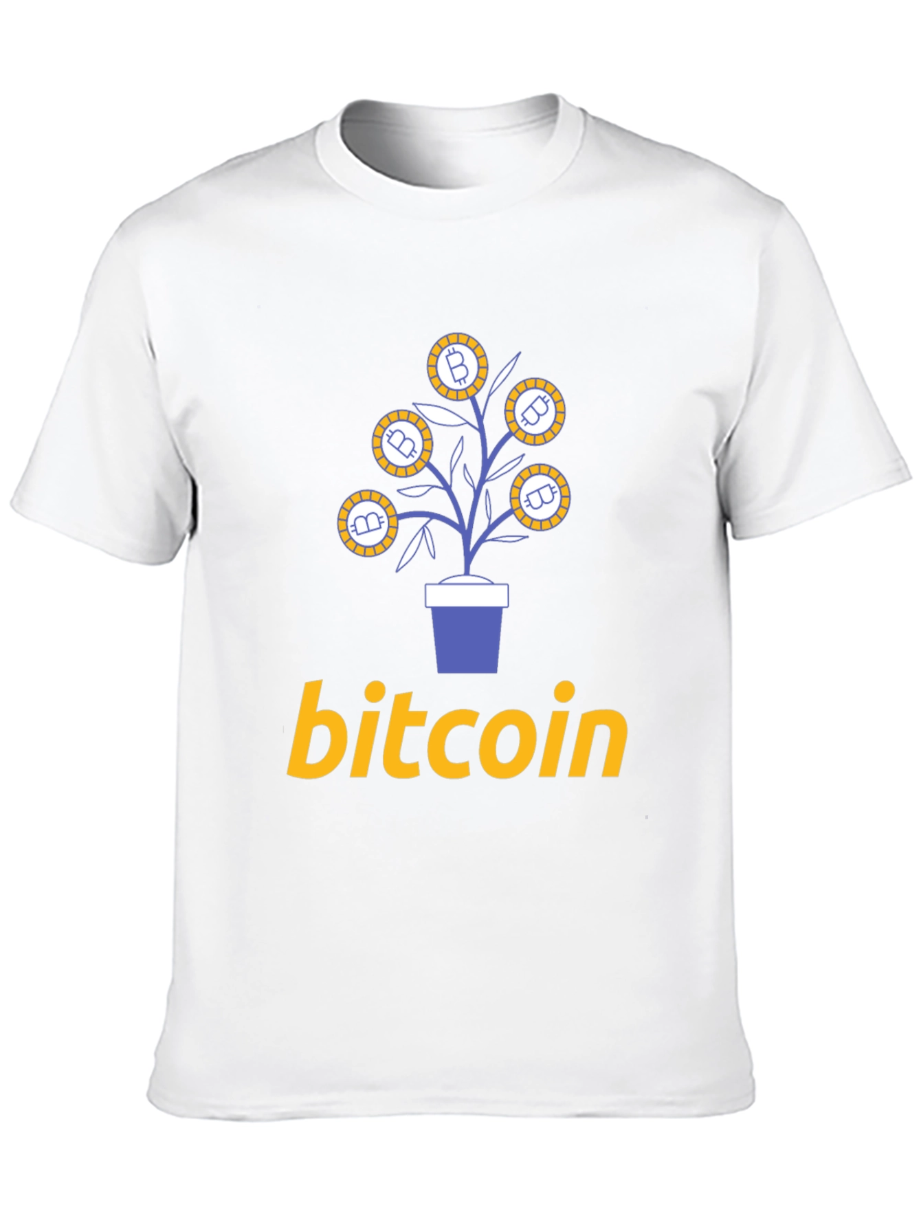 Bitcoin Plant Graphic T-Shirt - Crypto Investor Tee