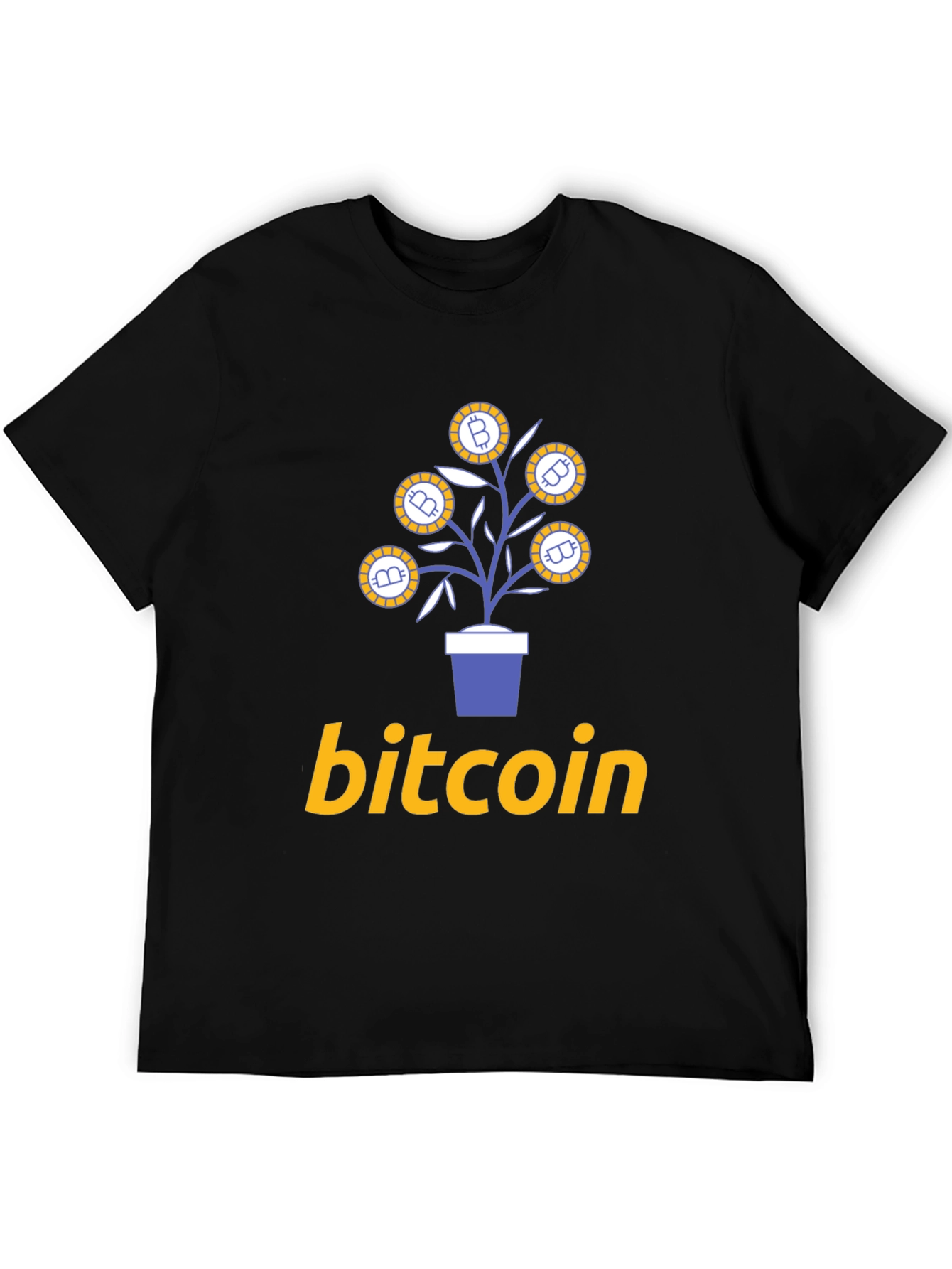 Bitcoin Plant Graphic T-Shirt - Crypto Investor Tee