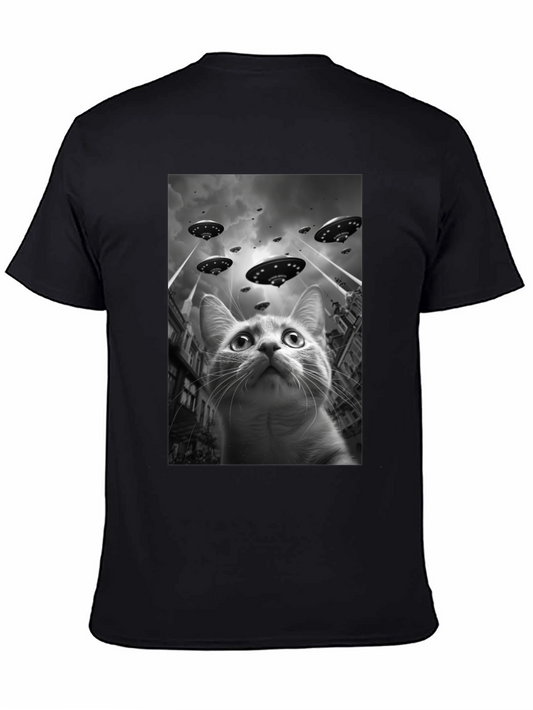 UFO Cat T-Shirt - Alien Invasion