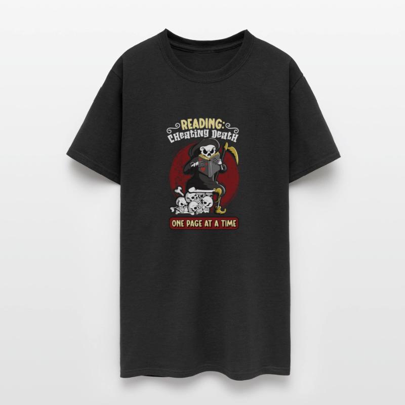 Reading Grim Reaper Book Lover Literature Dark Fun