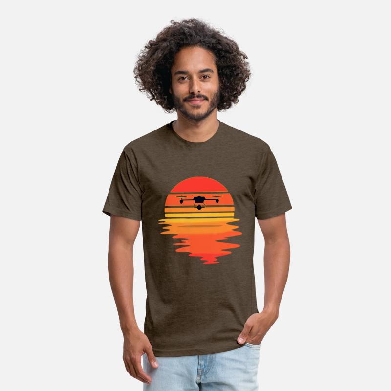 Retro Drone Pilot - Vintage Sunset Aviator Flyings