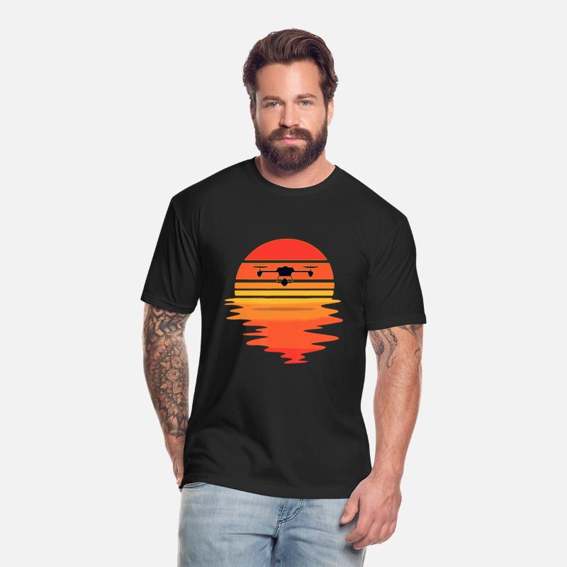 Retro Drone Pilot - Vintage Sunset Aviator Flyings