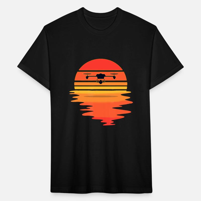 Retro Drone Pilot - Vintage Sunset Aviator Flyings