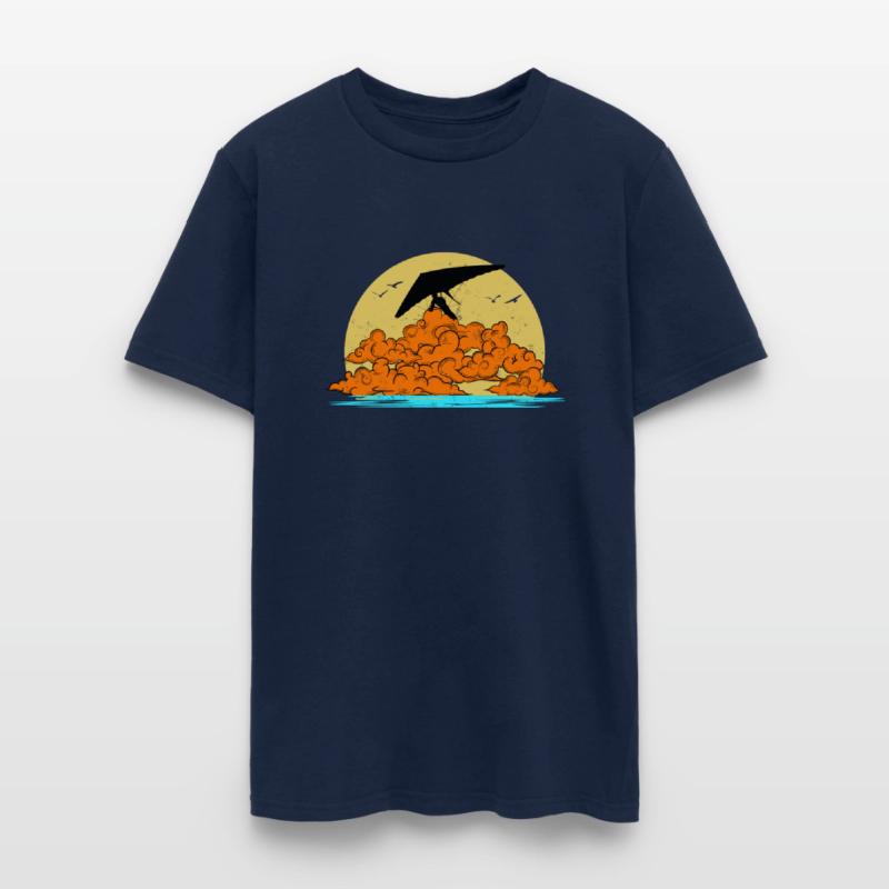 Retro Skydiving Mountain Flying Hang Gliding