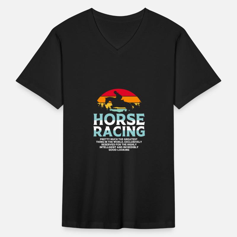 Retro Sunset Horse Racing Equestrian Horse Show