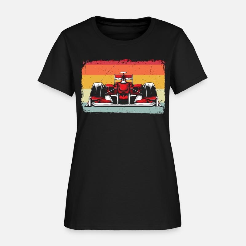 Retro vintage Formula Racing Lovers Silhouette