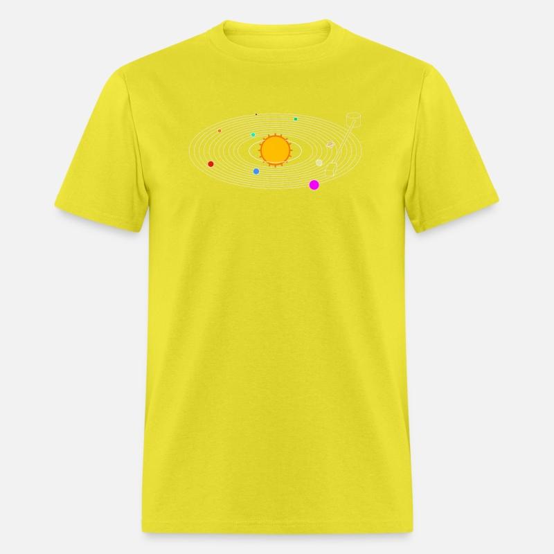 Retro Vinyl Record Solar System Space