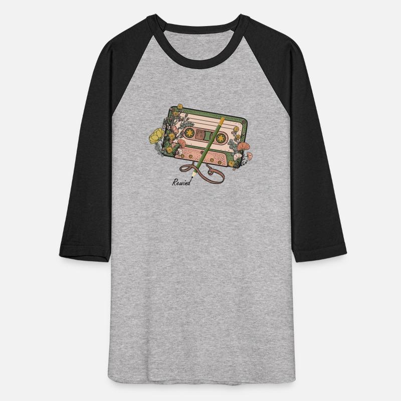 Rewind Vintage Cassette Tape_ tshirt