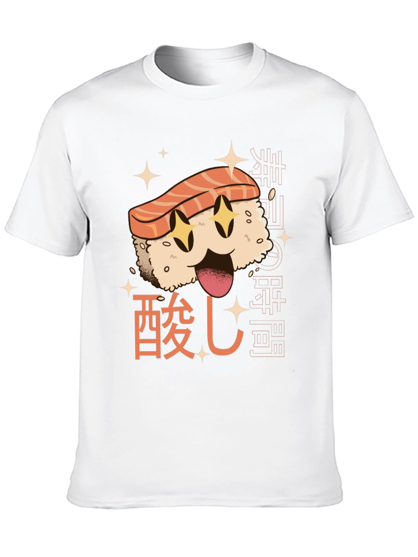 Sushi Cartoon Graphic T-Shirt