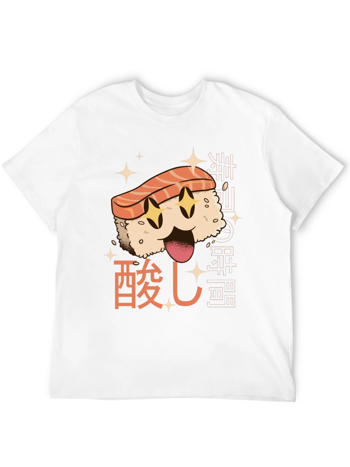Sushi Cartoon Graphic T-Shirt