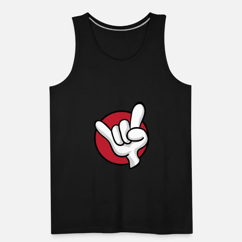 Rock On Heavy Metal Hard Rock Hand Sign Cartoon