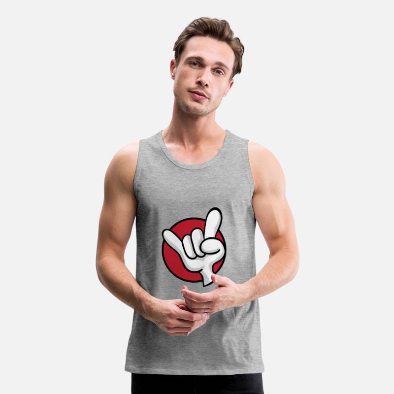 Rock On Heavy Metal Hard Rock Hand Sign Cartoon