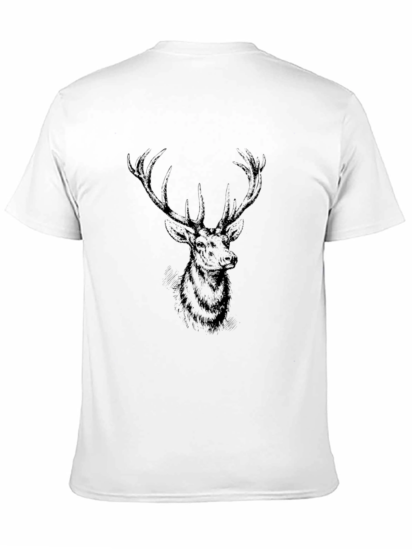 Black Deer Graphic Tee - Mens Casual Fit