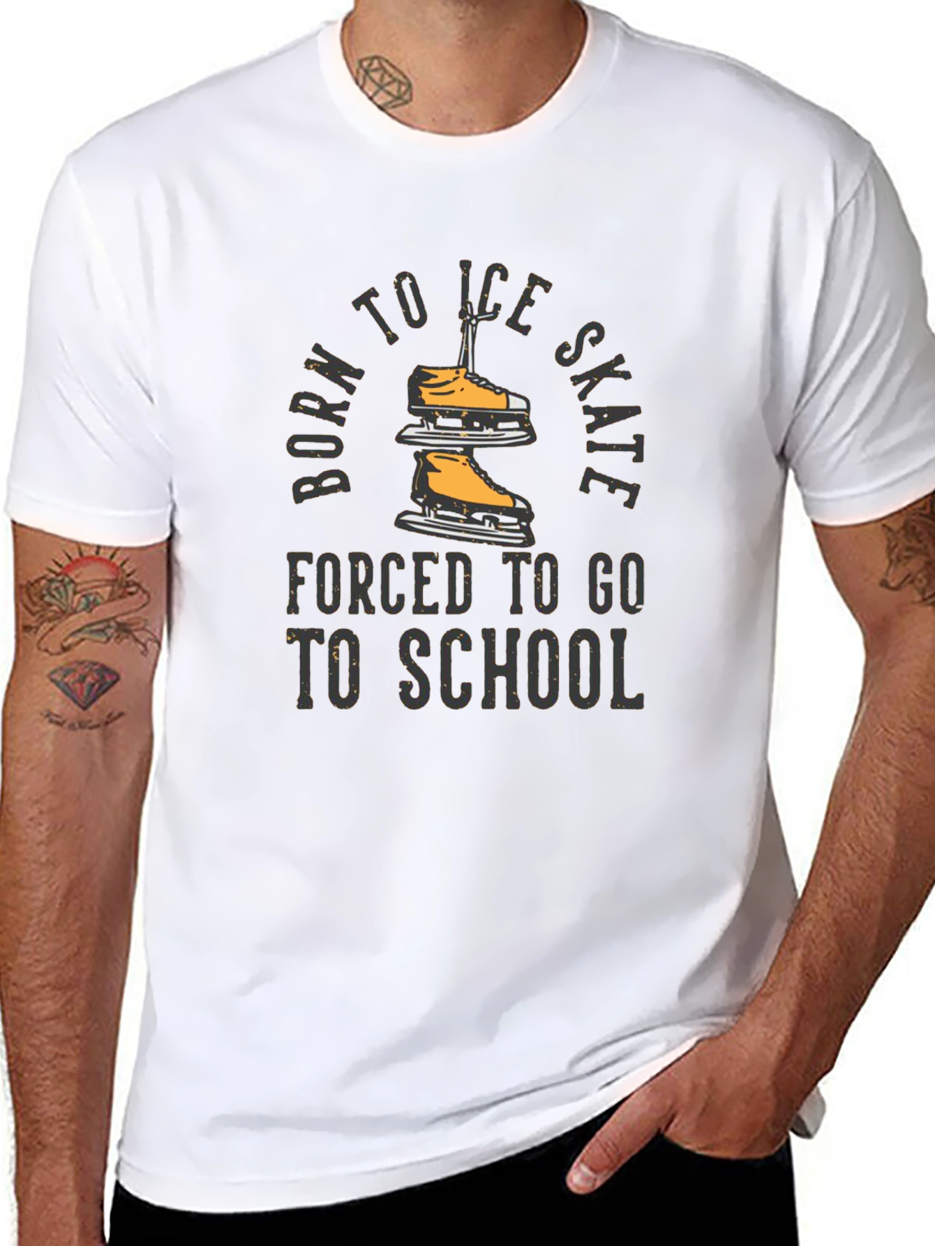 Born to Ice Skate Graphic T-Shirt