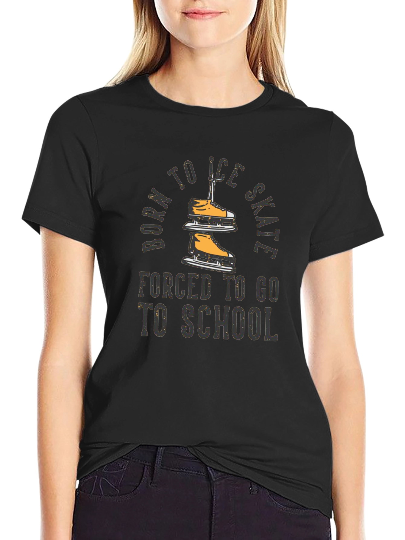 Born to Ice Skate Graphic T-Shirt