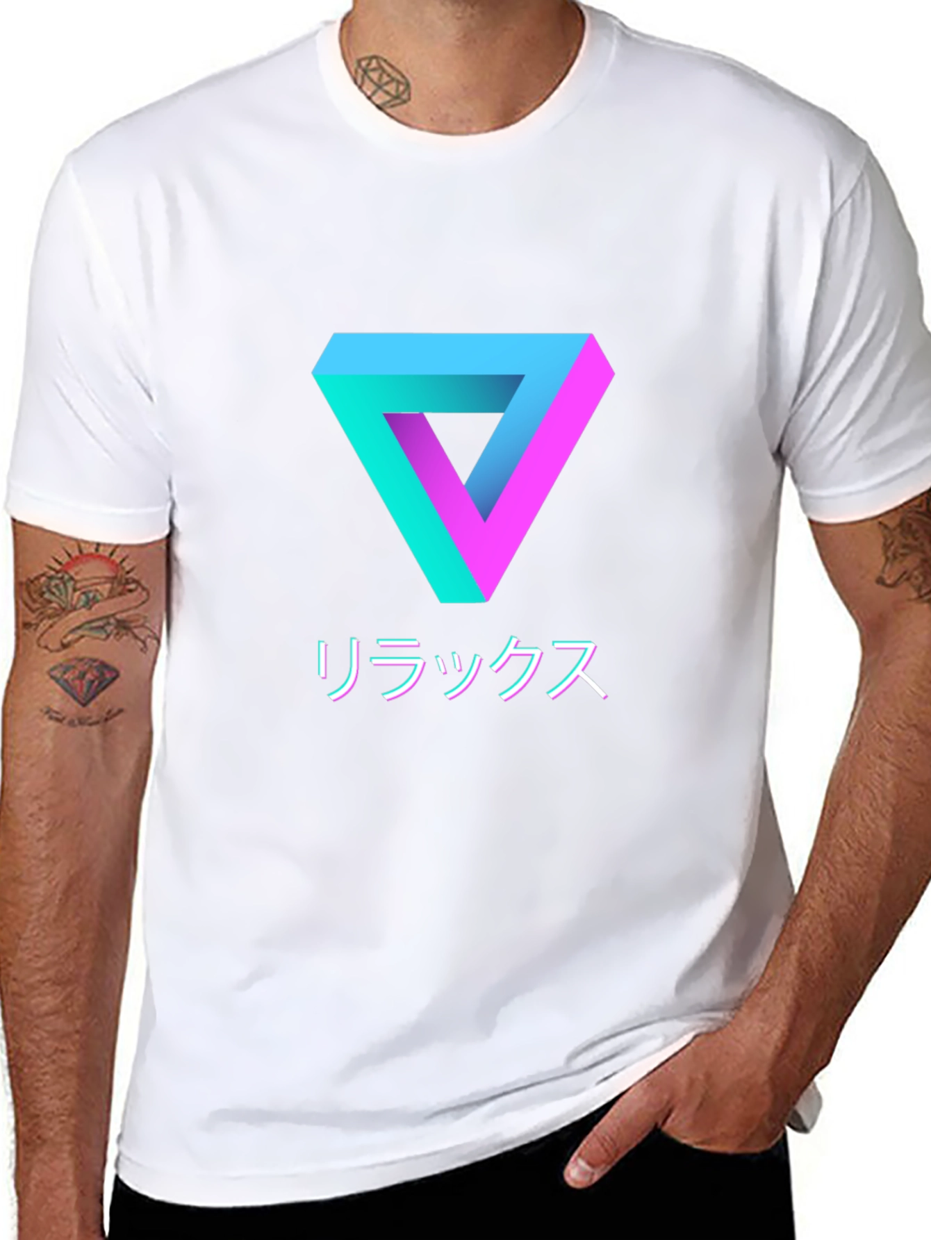 Abstract Relax Graphic T-Shirt