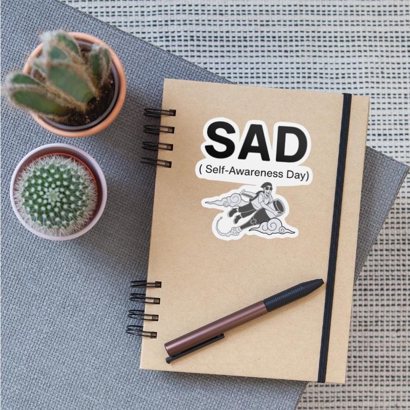 SAD – Self-Awareness Day Tee for Happy Lone Wolves