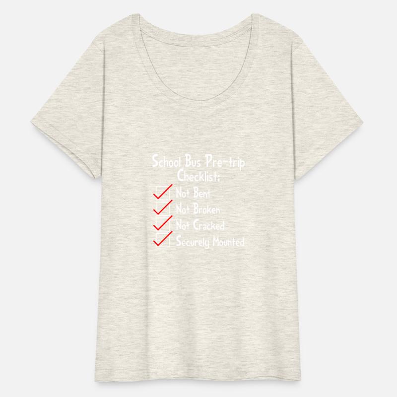 School Bus Pre-trip Checklist, Not Bent,