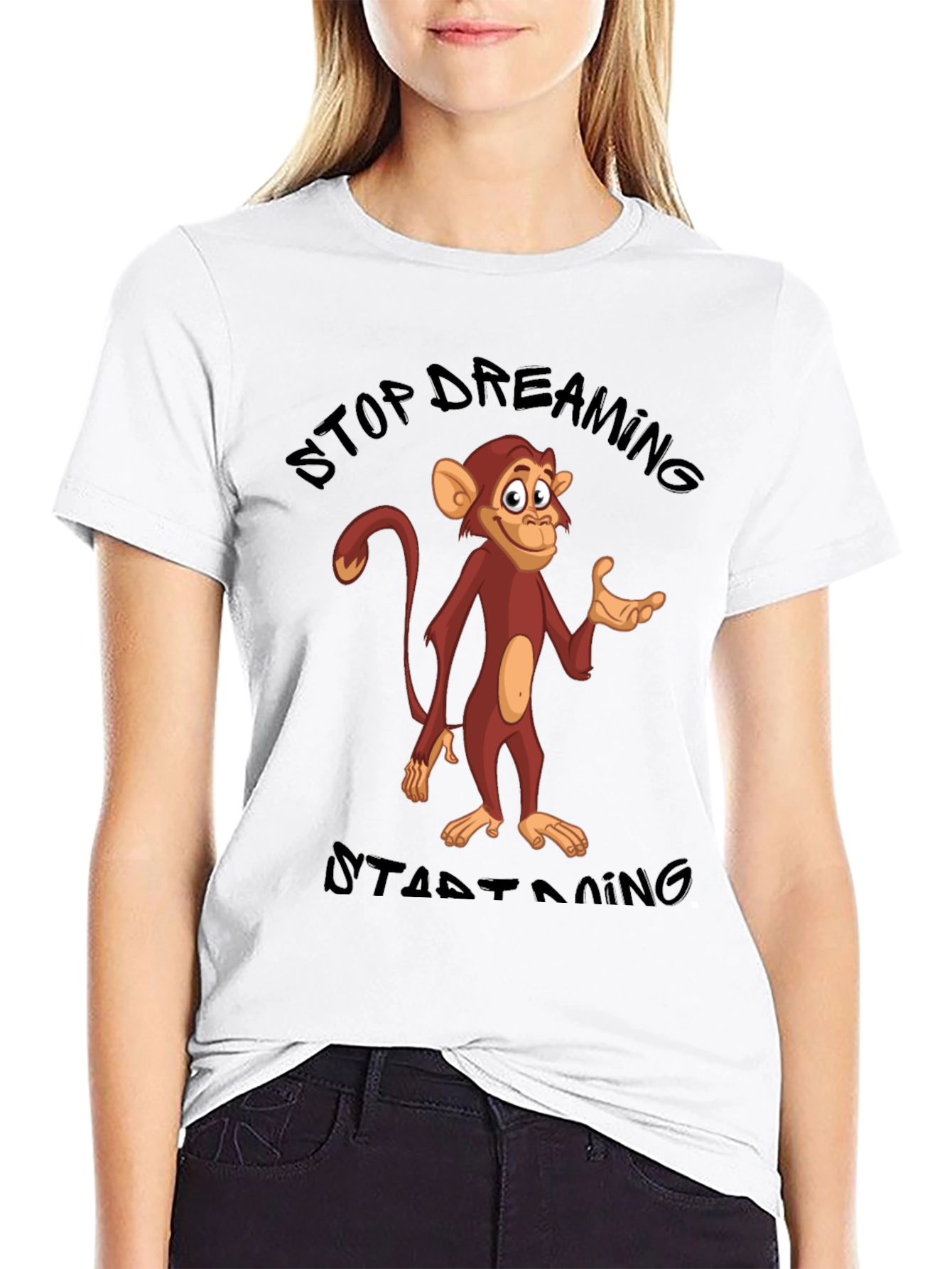 Stop Dreaming Start Doing Monkey T-Shirt