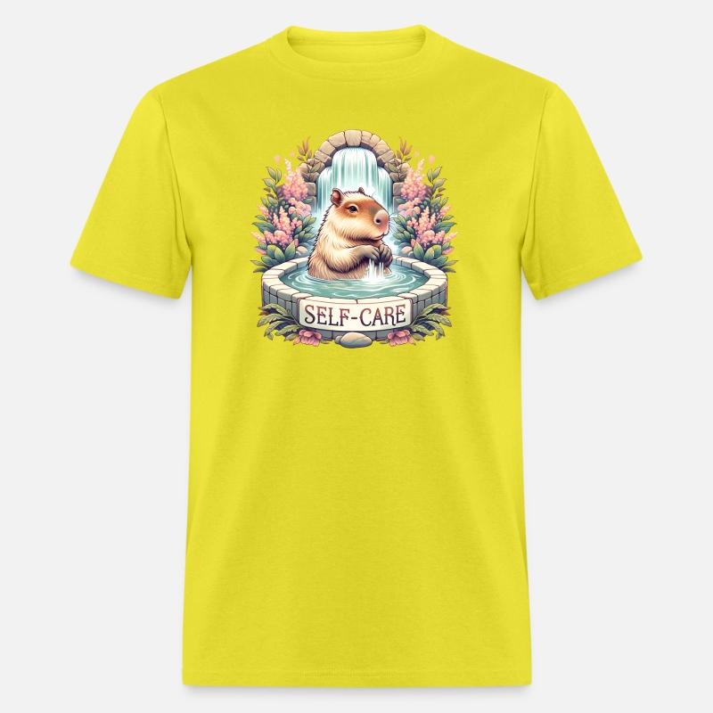 Self-care Capybara Bathing in Hot Spring