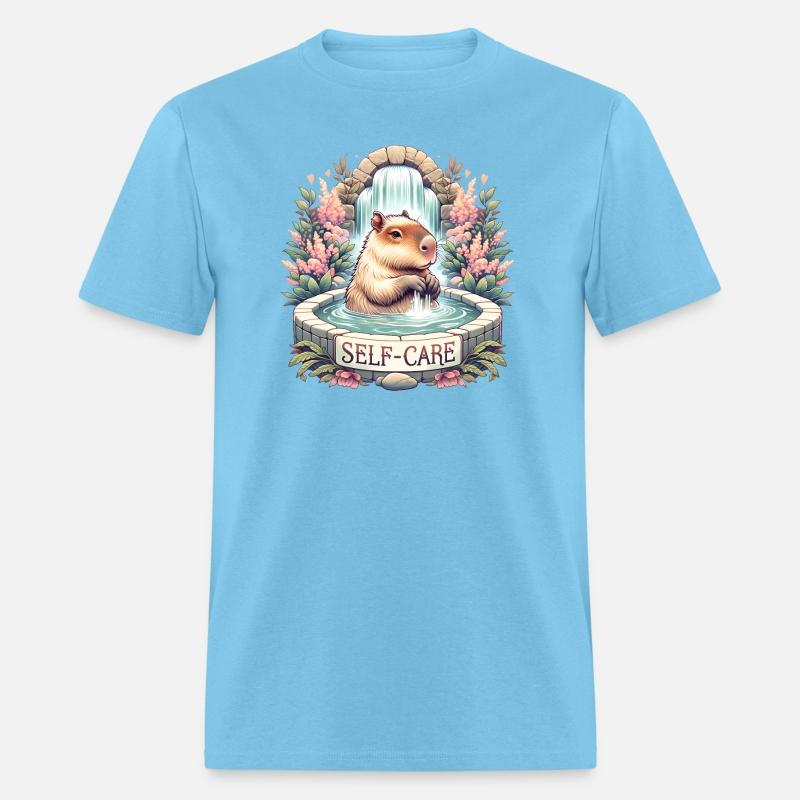 Self-care Capybara Bathing in Hot Spring