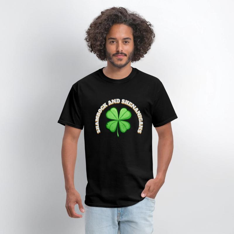 Shamrock and Sheninanigans 4-Leaf Clover Graphic