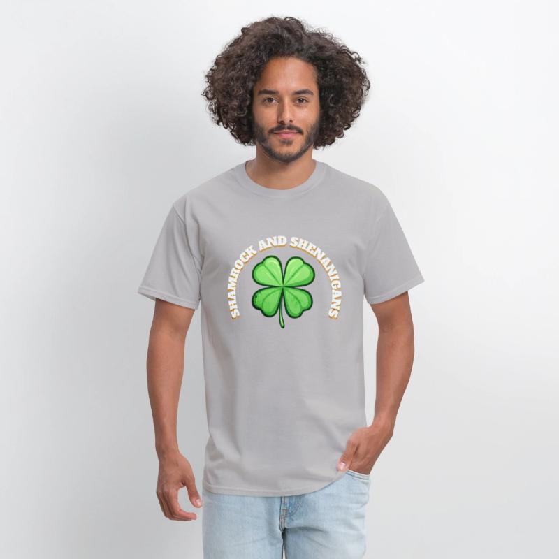 Shamrock and Sheninanigans 4-Leaf Clover Graphic