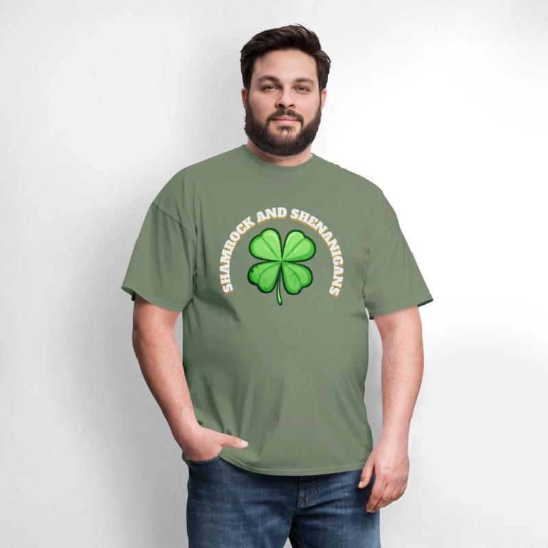 Shamrock and Sheninanigans 4-Leaf Clover Graphic