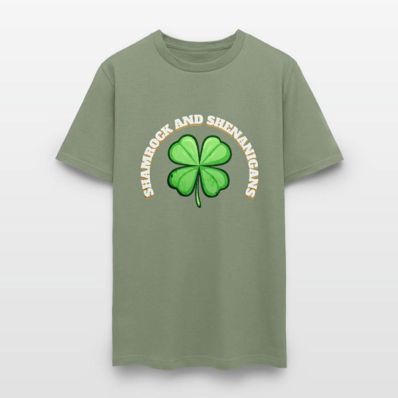 Shamrock and Sheninanigans 4-Leaf Clover Graphic