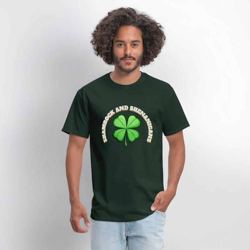 Shamrock and Sheninanigans 4-Leaf Clover Graphic