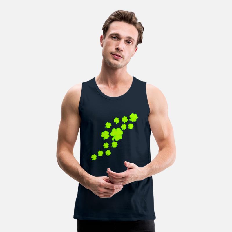 Shamrock Many Trefoil Leaves Green Pattern Cool