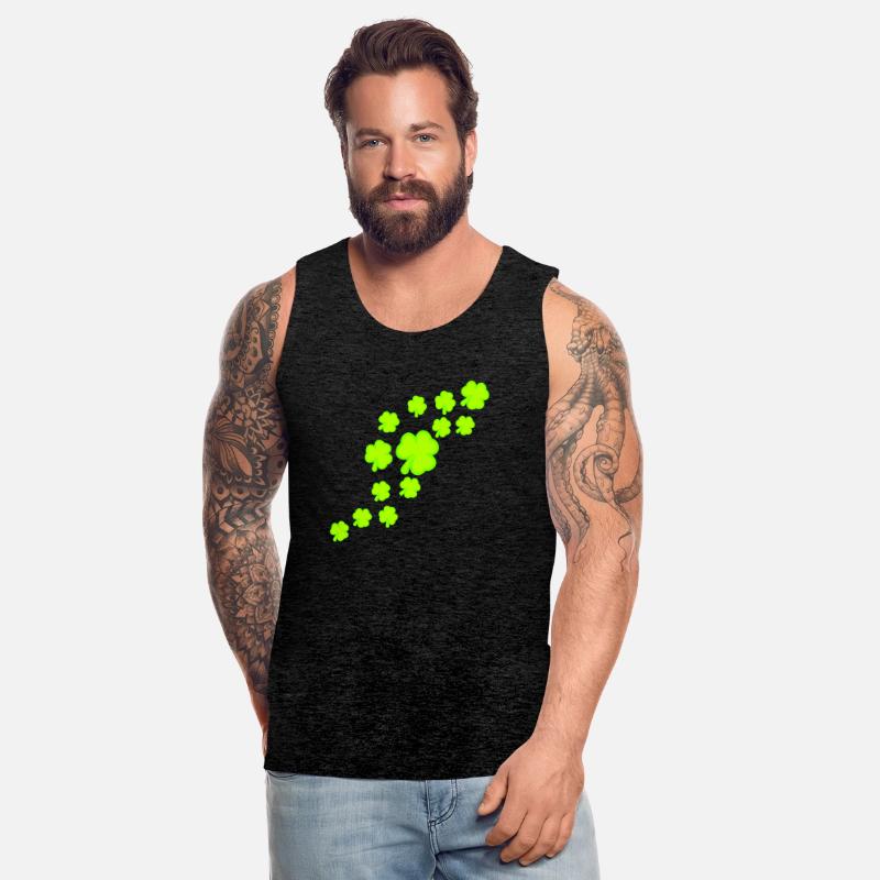 Shamrock Many Trefoil Leaves Green Pattern Cool