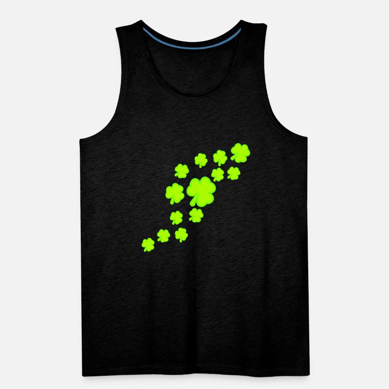 Shamrock Many Trefoil Leaves Green Pattern Cool