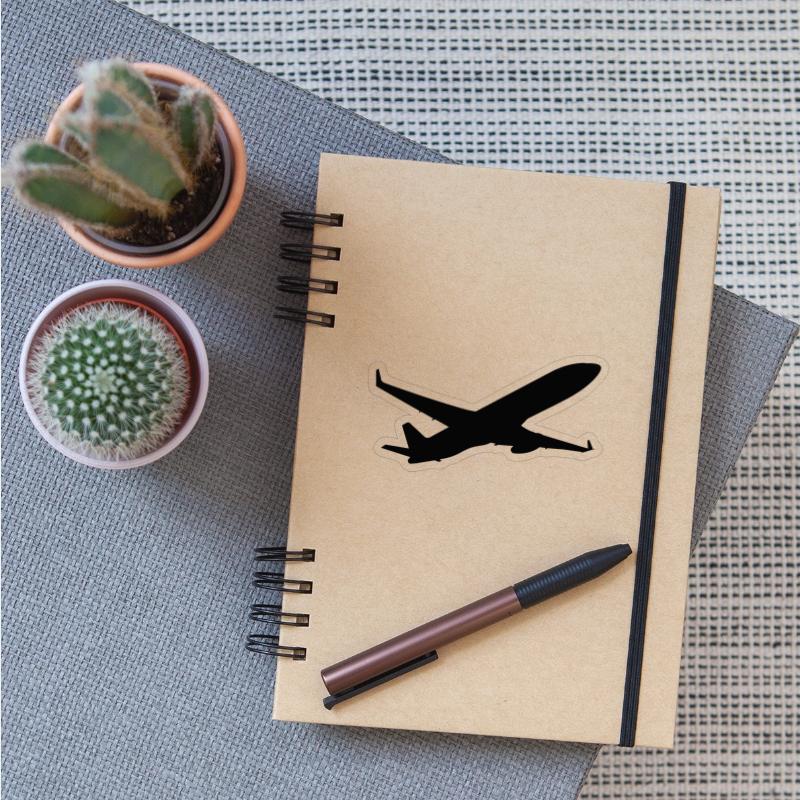 Silhouette Jet Plane Graphic