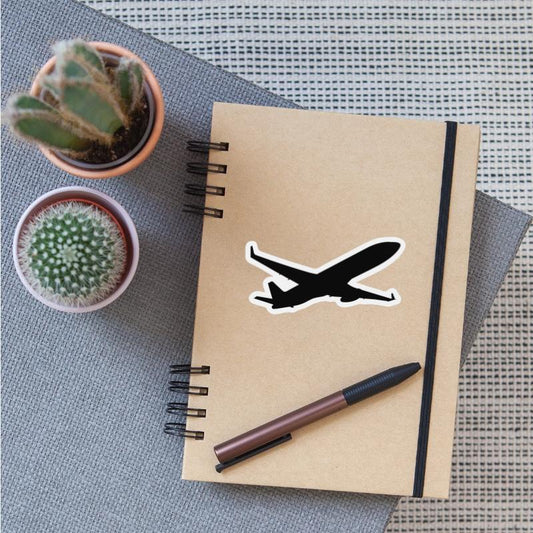 Silhouette Jet Plane Graphic