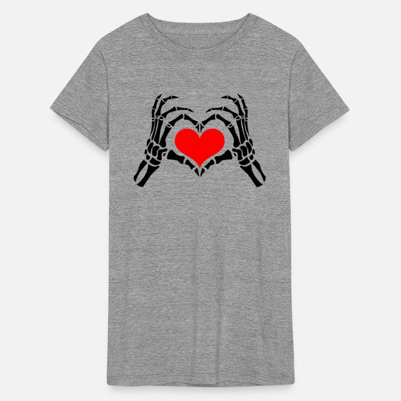Skeleton Hands Heart Love Sign Halloween