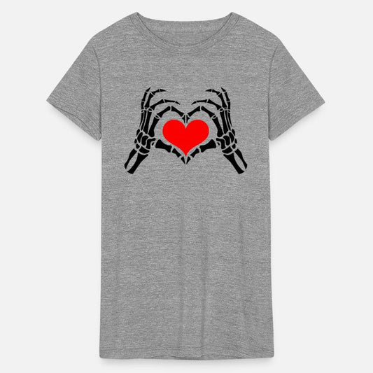 Skeleton Hands Heart Love Sign Halloween