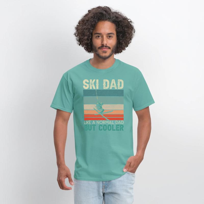 Ski Dad Mountain Ski Winter Sport Snow Father Day