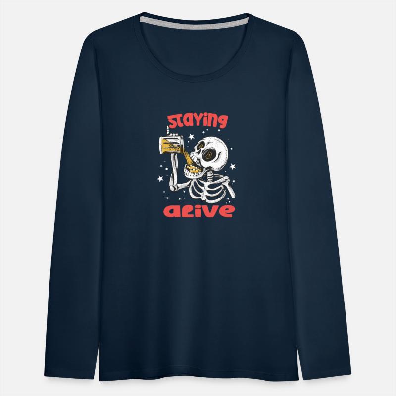 Skull Beer Staying Alive