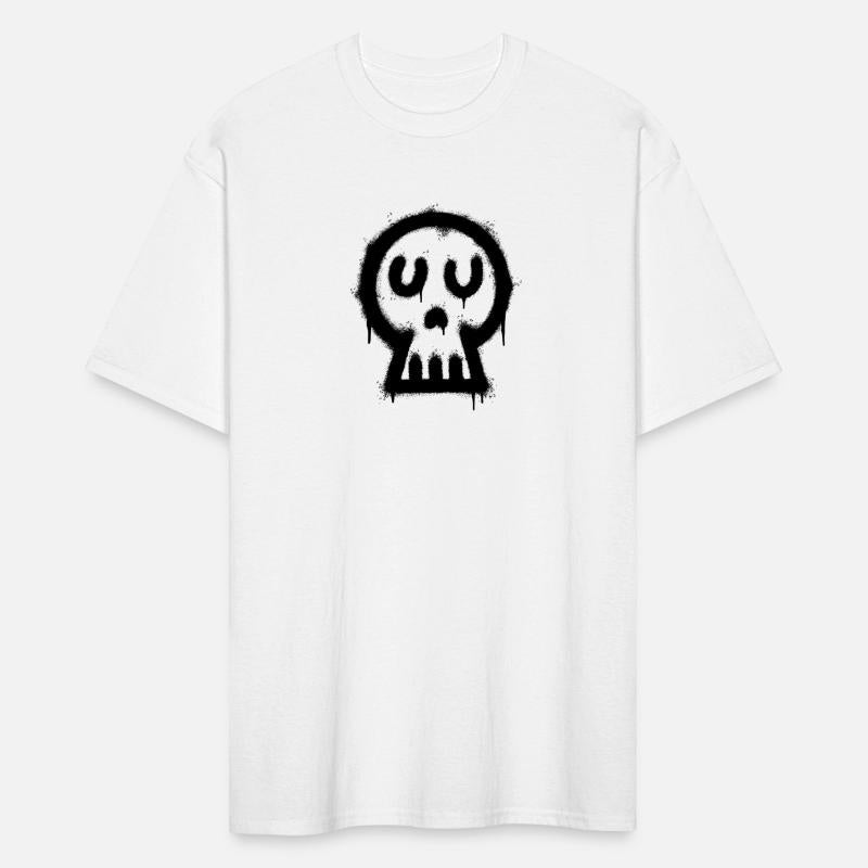 skull, spray paint skull, graffiti