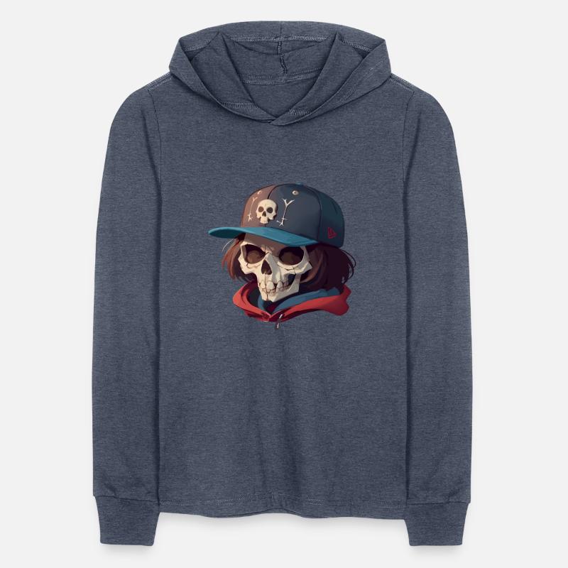 Skull with Long Hair