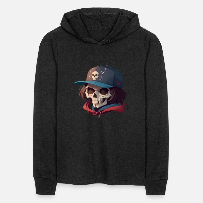 Skull with Long Hair